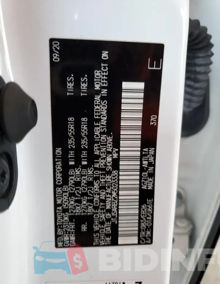 JTJSARBZ2M5023338 Photo# 13