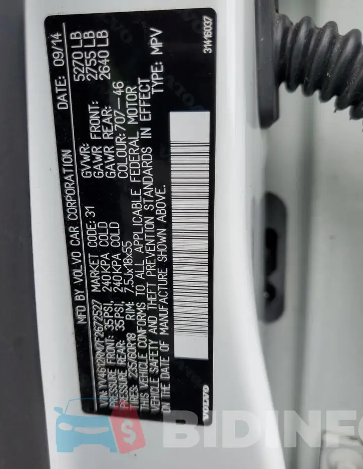 YV4612RM7F2672527 Photo# 14