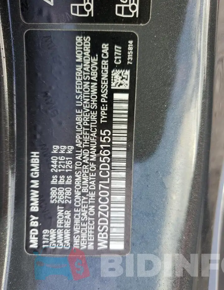 WBSDZ0C07LCD56155 Photo# 12