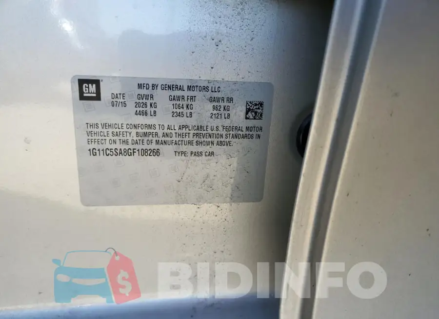 1G11C5SA8GF108266 Photo# 12