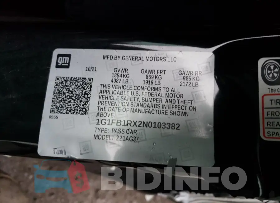 1G1FB1RX2N0103382 Photo# 12