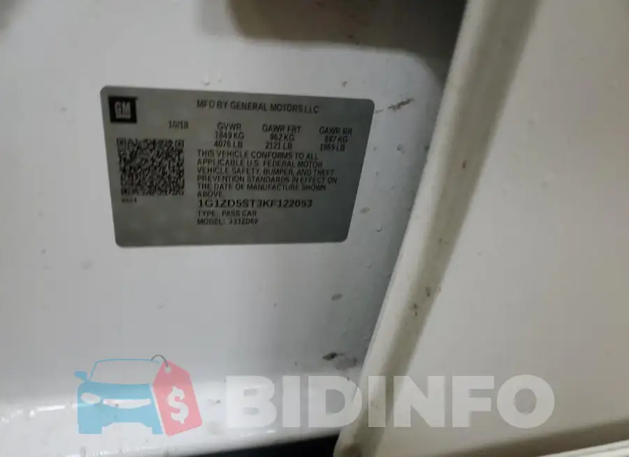 1G1ZD5ST3KF122053 Photo# 12