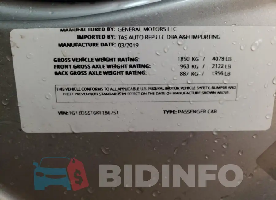 1G1ZD5ST6KF186751 Photo# 13