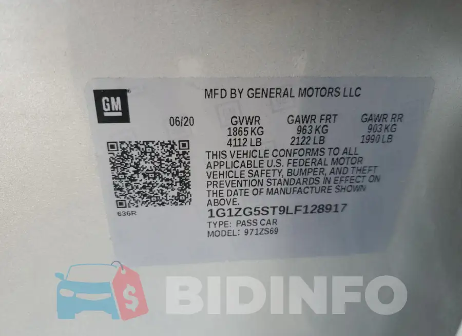 1G1ZG5ST9LF128917 Photo# 12