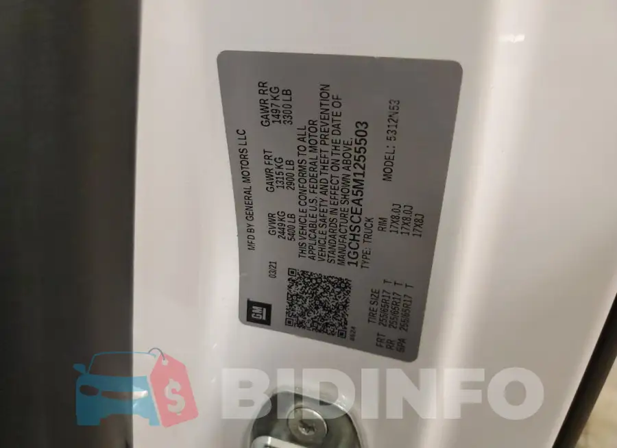 1GCHSCEA5M1255503 Photo# 12