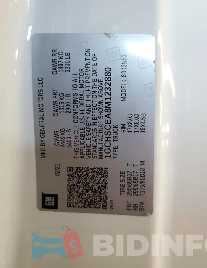 1GCHSCEA8M1232880 Photo# 12