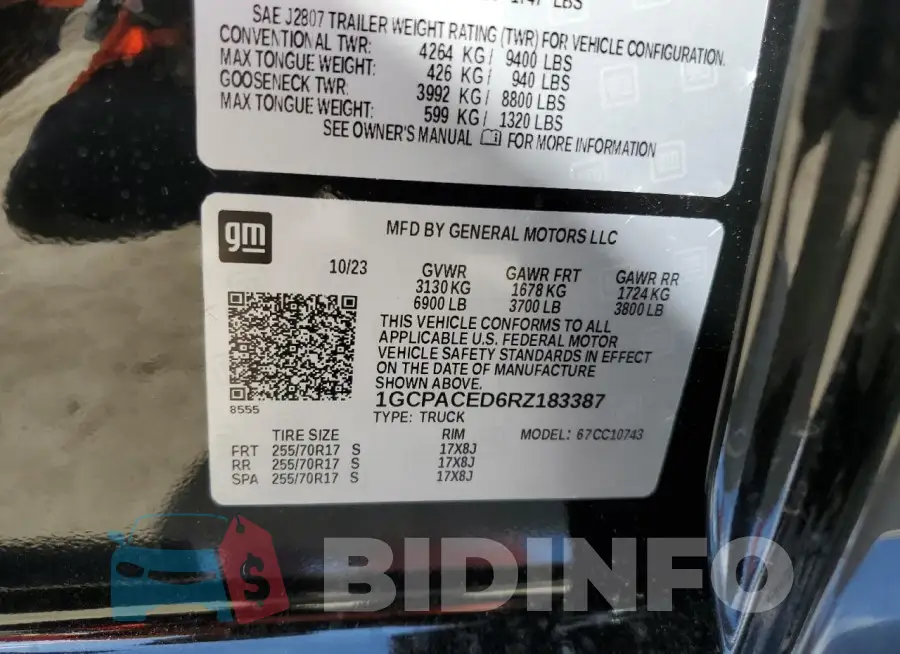 1GCPACED6RZ183387 Photo# 12