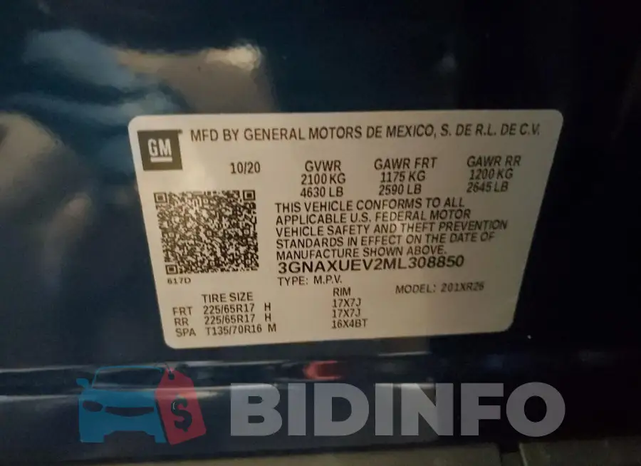 3GNAXUEV2ML308850 Photo# 13