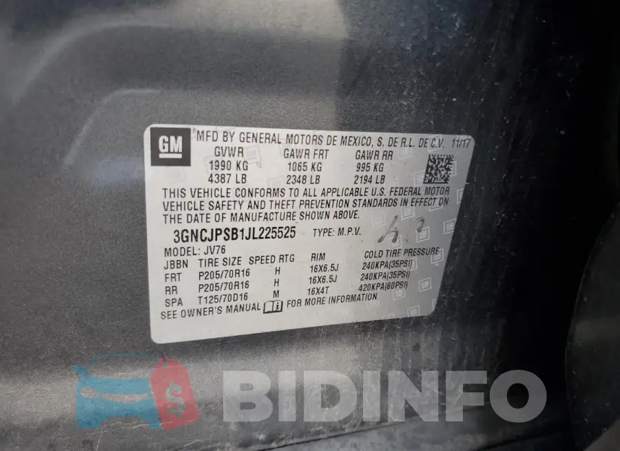 3GNCJPSB1JL225525 Photo# 13