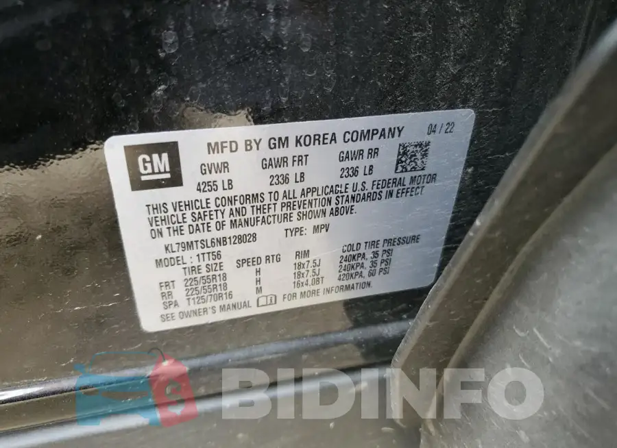 KL79MTSL6NB128028 Photo# 13