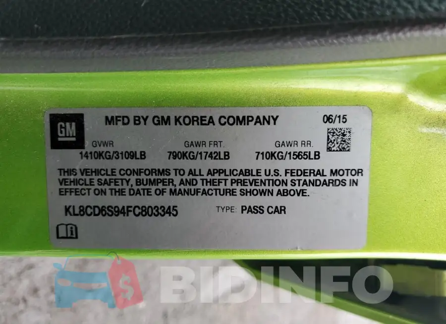 KL8CD6S94FC803345 Photo# 12