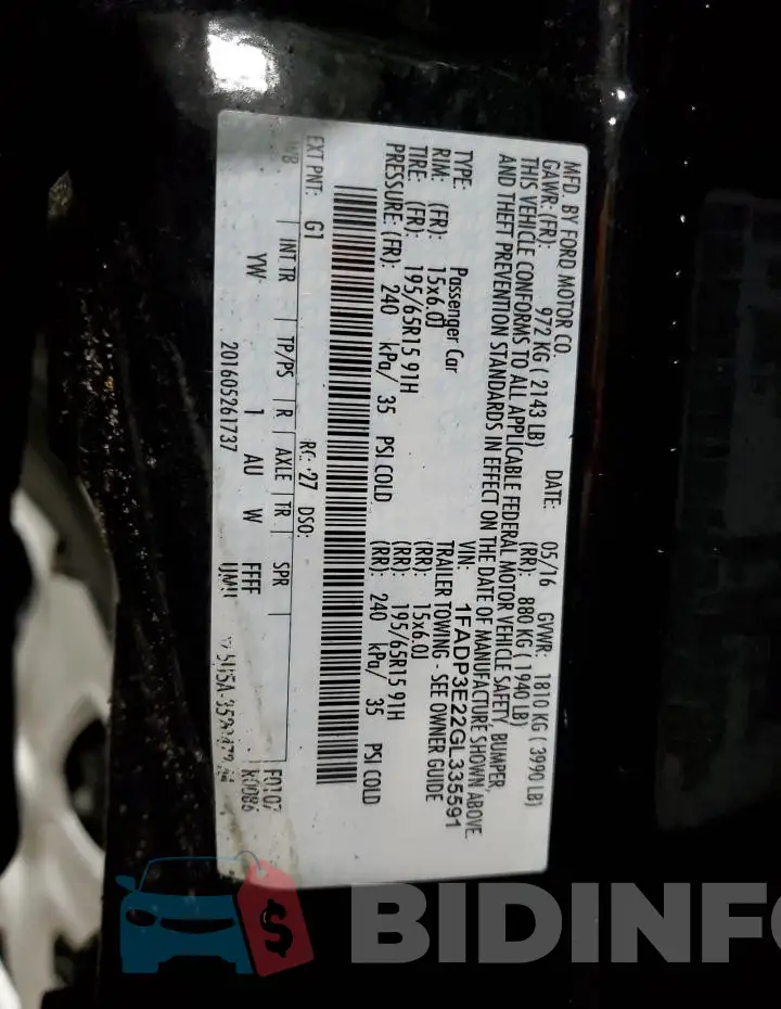 1FADP3E22GL335591 Photo# 12