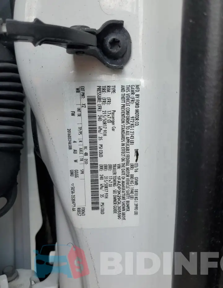 1FADP3K29GL305590 Photo# 12
