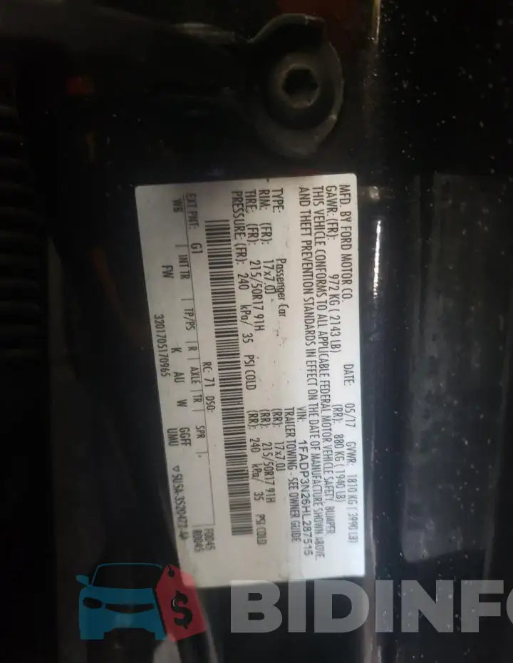 1FADP3N26HL287515 Photo# 12