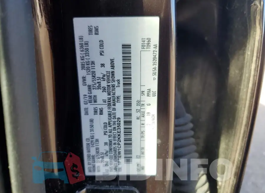 1FTEW1CP2KKE35029 Photo# 12