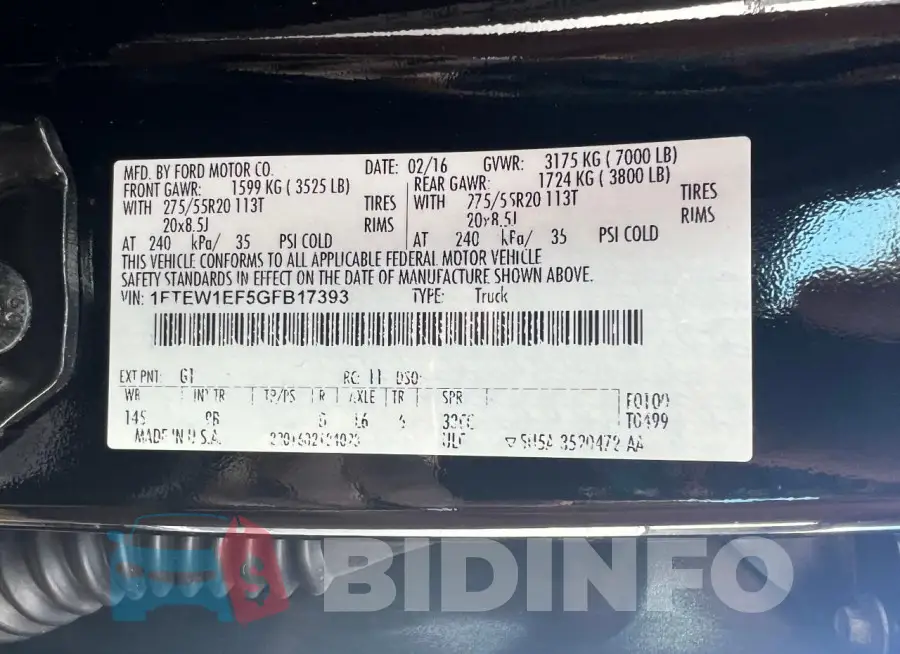 1FTEW1EF5GFB17393 Photo# 10