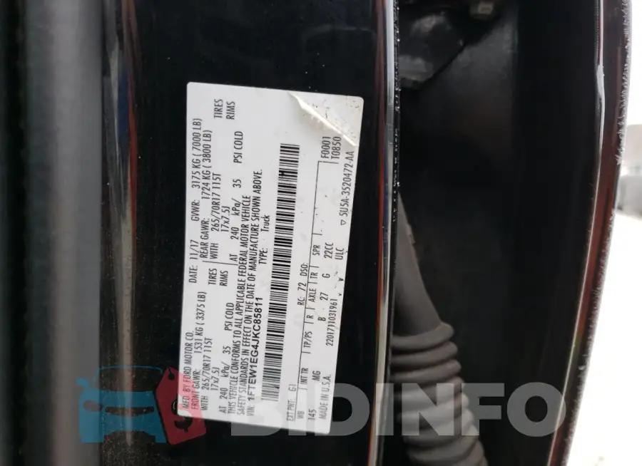 1FTEW1EG4JKC85811 Photo# 12