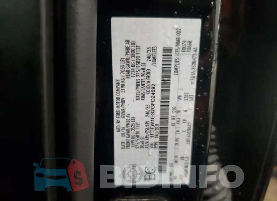 1FTFW1EG2GFD24692 Photo# 12