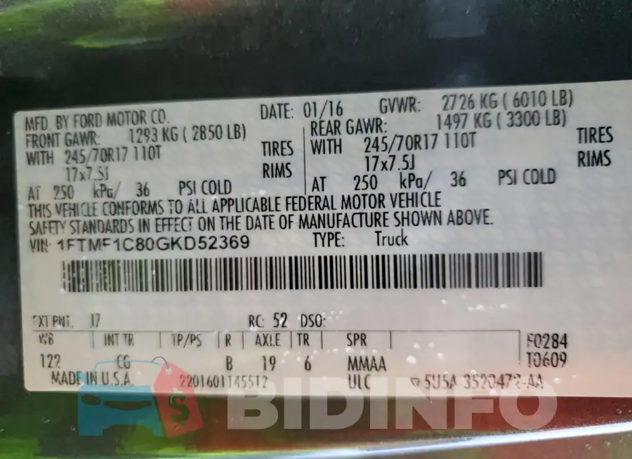 1FTMF1C80GKD52369 Photo# 12