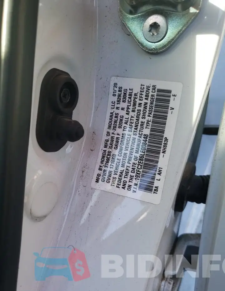 19XFC2E86LE008448 Photo# 12