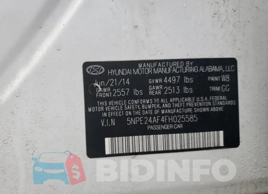 5NPE24AF4FH025585 Photo# 12