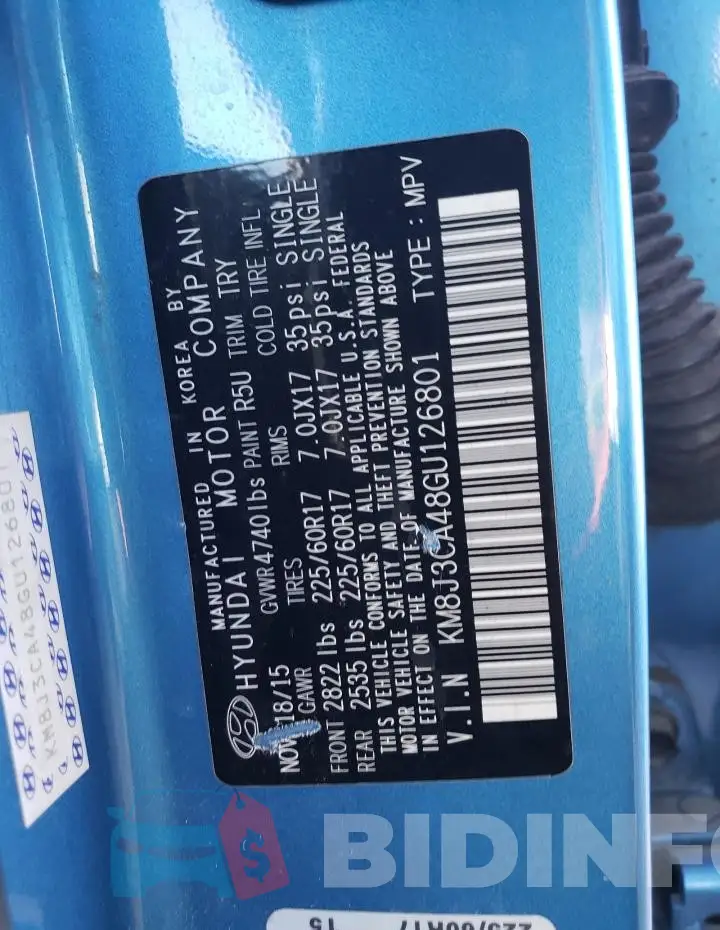 KM8J3CA48GU126801 Photo# 13