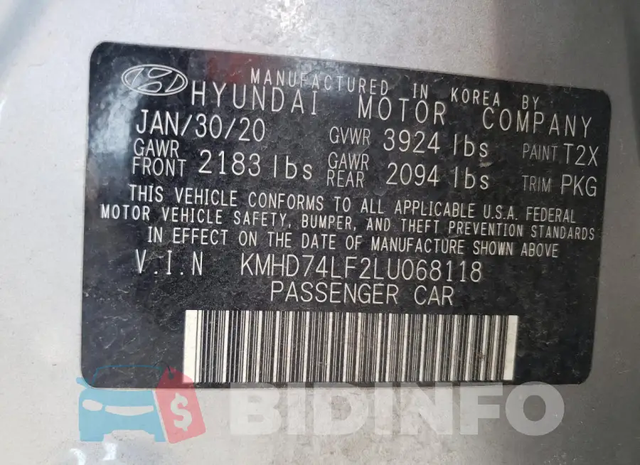 KMHD74LF2LU068118 Photo# 12