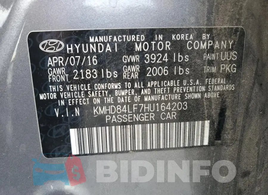 KMHD84LF7HU164203 Photo# 12