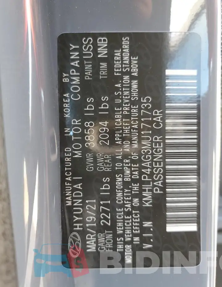 KMHLP4AG3MU171735 Photo# 12