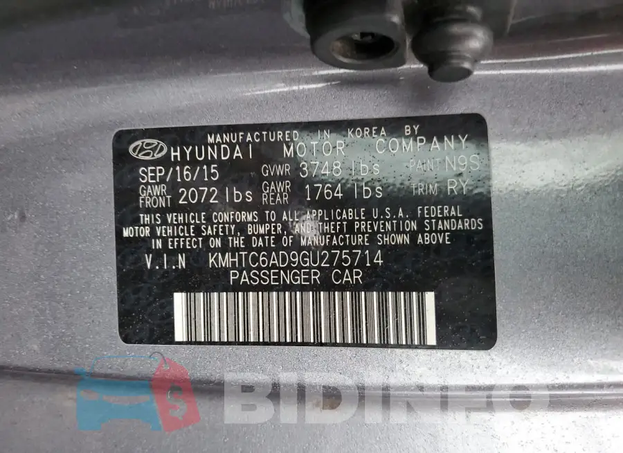 KMHTC6AD9GU275714 Photo# 13