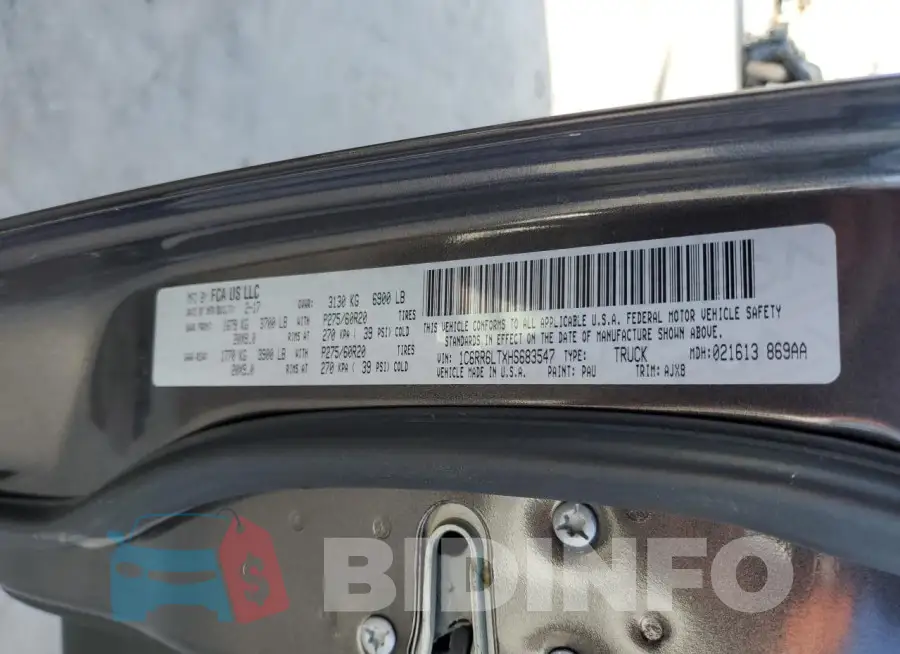 1C6RR6LTXHS683547 Photo# 12