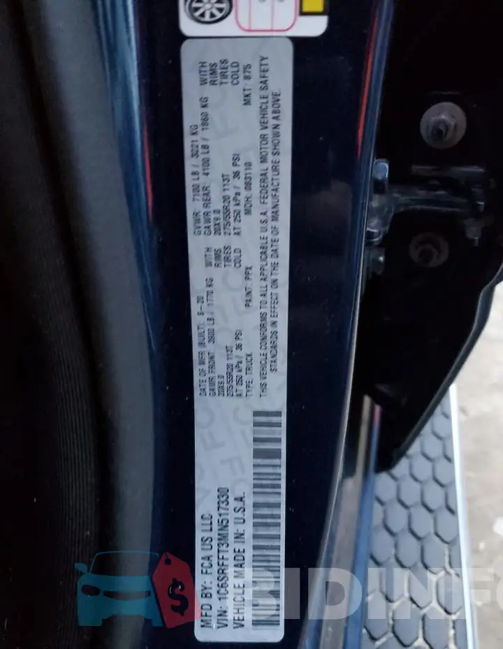 1C6SRFFT3MN517330 Photo# 12