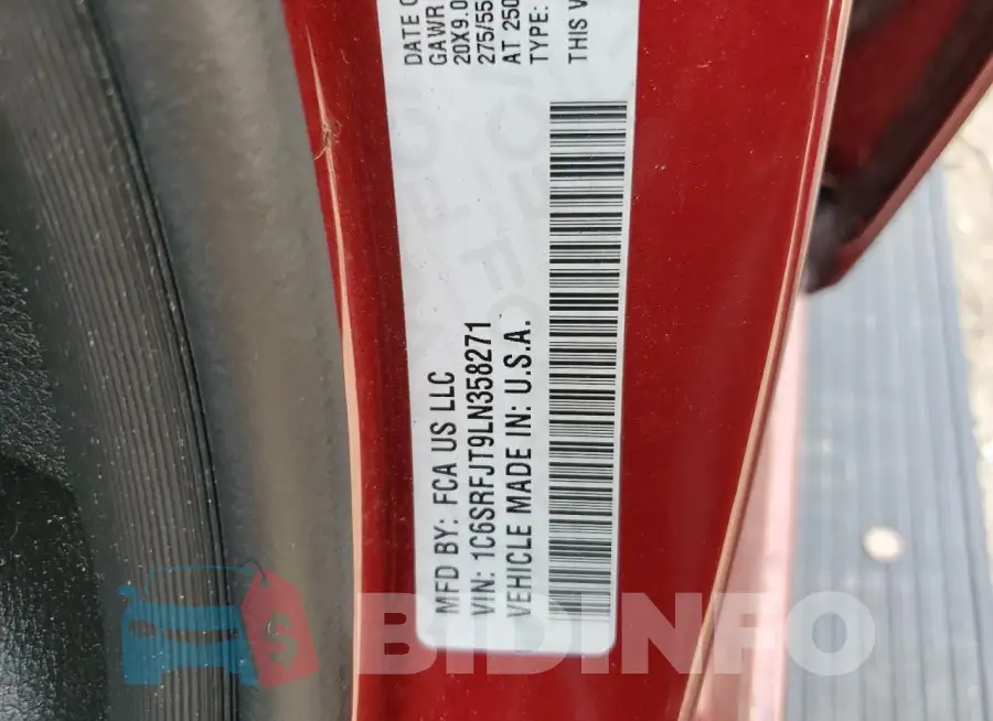 1C6SRFJT9LN358271 Photo# 12