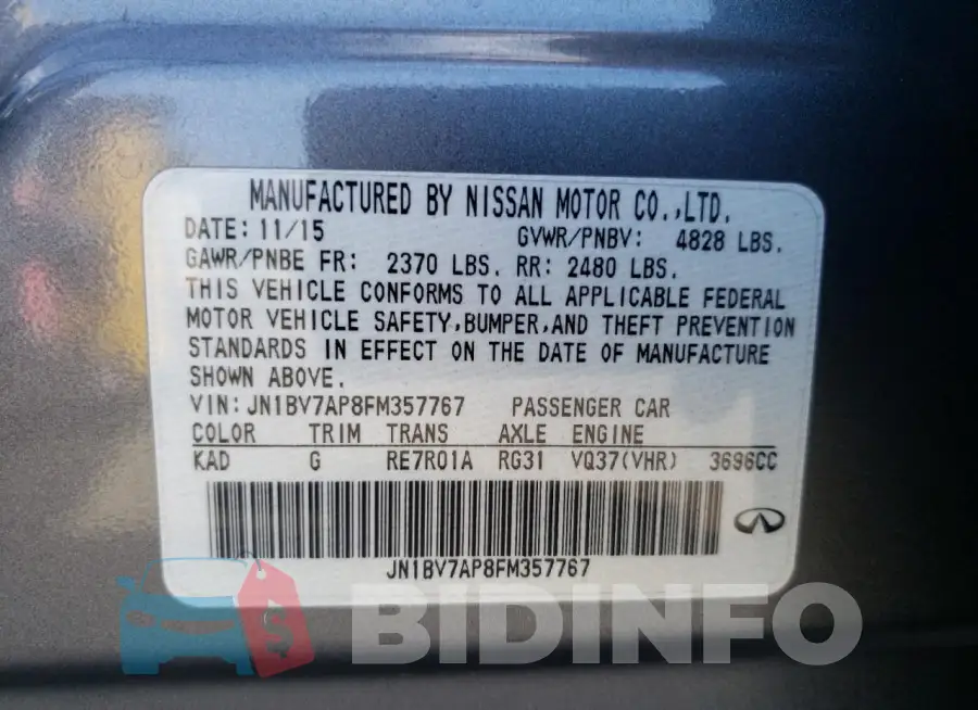 JN1BV7AP8FM357767 Photo# 13