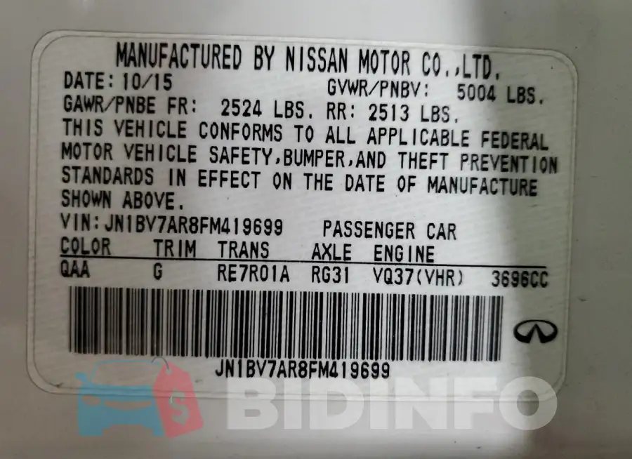 JN1BV7AR8FM419699 Photo# 12
