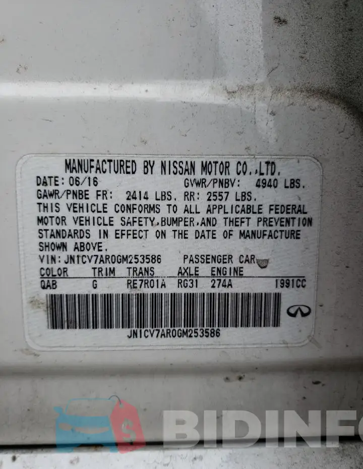 JN1CV7AR0GM253586 Photo# 13