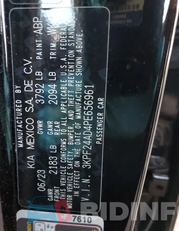 3KPF24AD4PE656961 Photo# 13