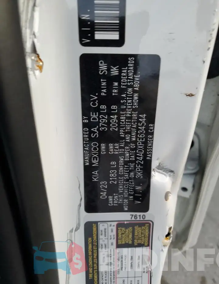 3KPF24ADXPE634544 Photo# 13