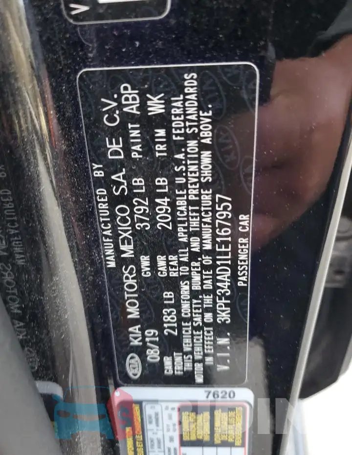 3KPF34AD1LE167957 Photo# 12