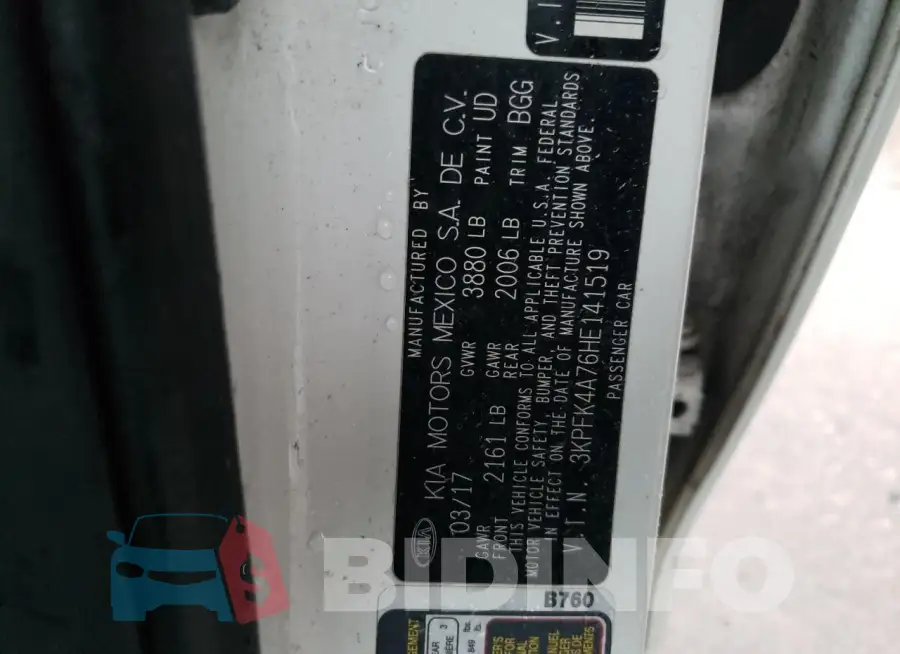 3KPFK4A76HE141519 Photo# 12