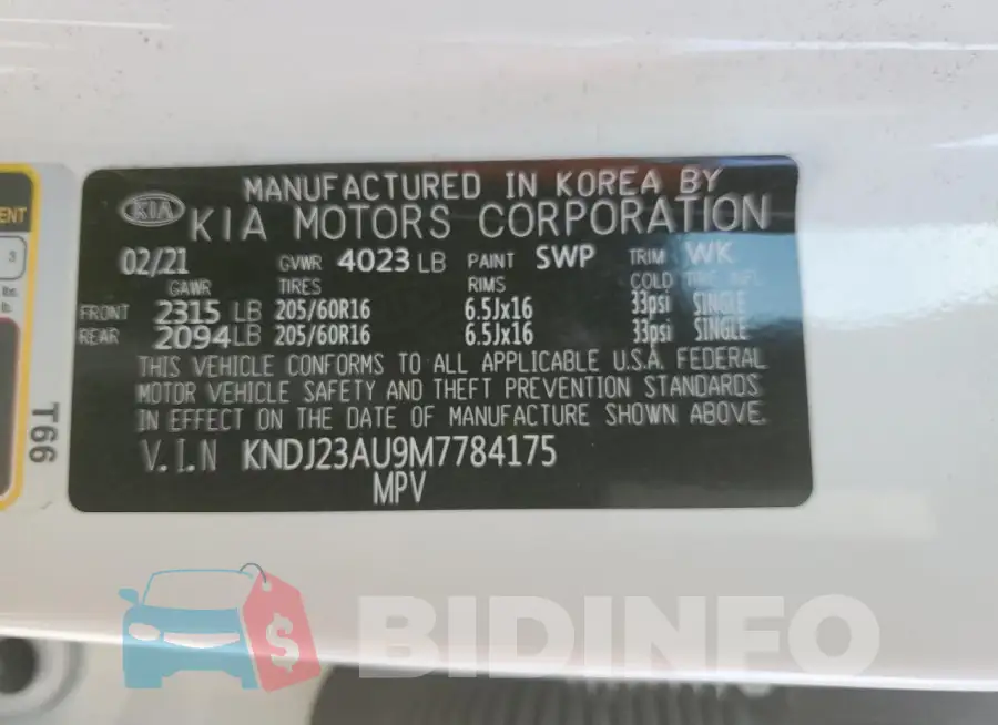 KNDJ23AU9M7784175 Photo# 13