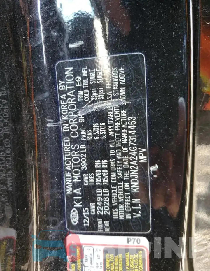 KNDJN2A24G7314463 Photo# 12