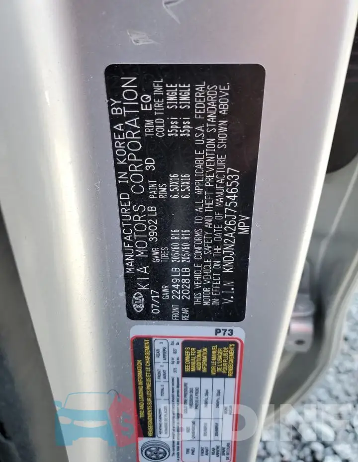 KNDJN2A26J7546537 Photo# 13