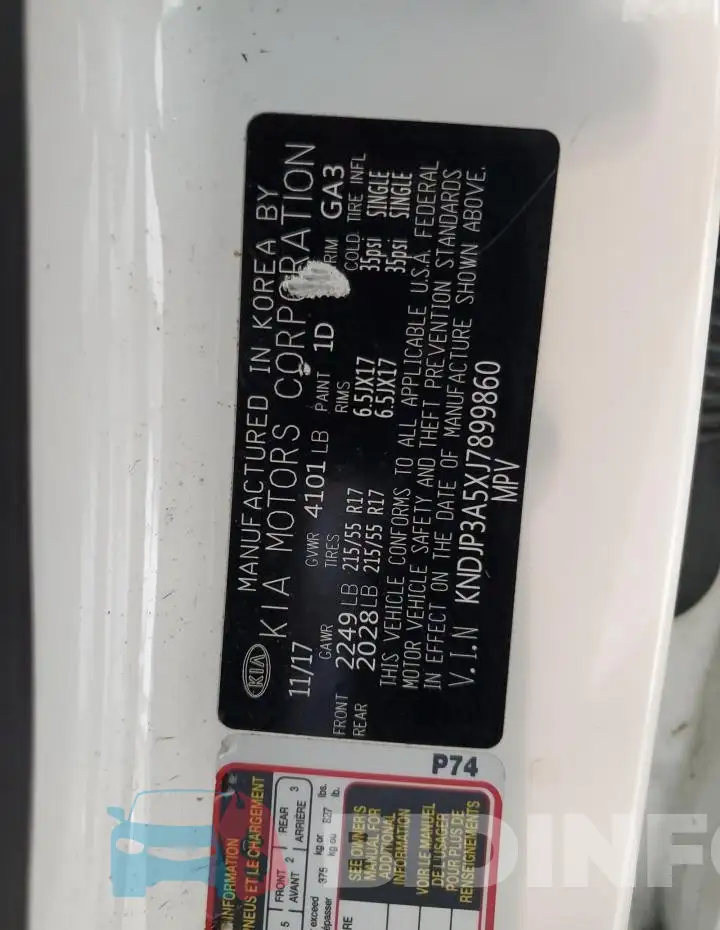 KNDJP3A5XJ7899860 Photo# 12