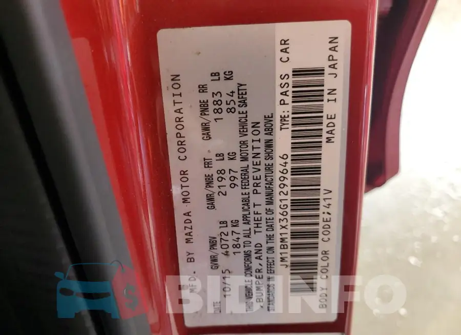 JM1BM1X36G1299646 Photo# 12