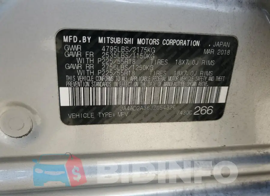 JA4AD2A36JZ054326 Photo# 12