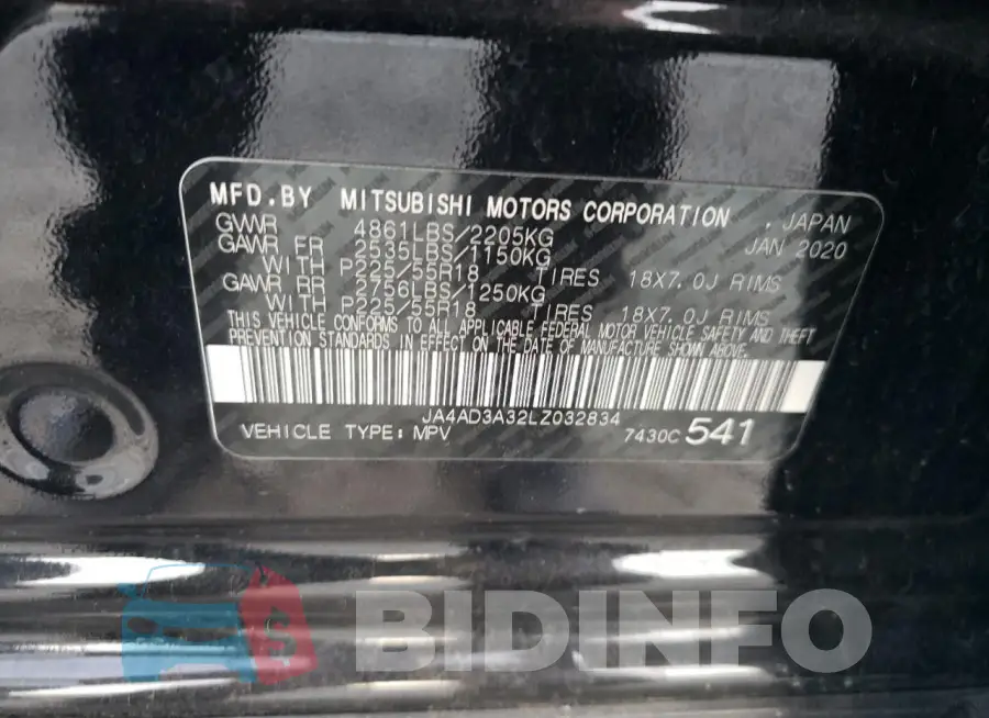 JA4AD3A32LZ032834 Photo# 13
