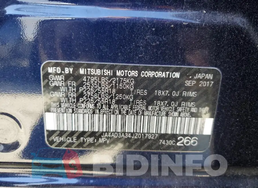 JA4AD3A34JZ017927 Photo# 12