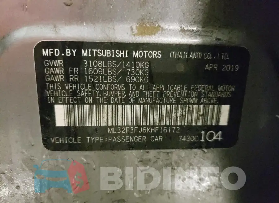ML32F3FJ6KHF16172 Photo# 12