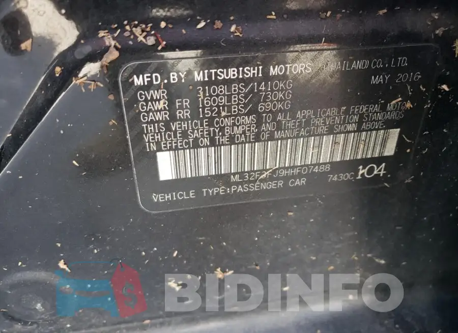 ML32F3FJ9HHF07488 Photo# 12